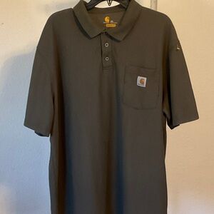 Carhartt Men's Dark Green Polo Shirt‎